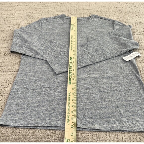 Hawker Rye Mens Long Sleeve T Shirt Size M Crew Neck Light Blue Cotton NWT - Picture 7 of 11